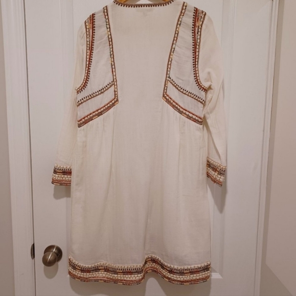Zara Trafaluc Embroidered Boho Long Jacket - Picture 9 of 11